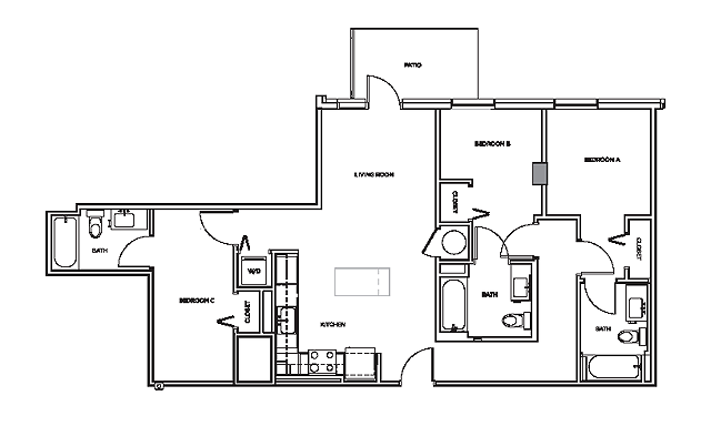 Camden 3 Floor plan